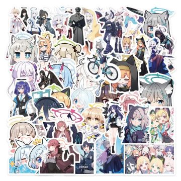Blue Archive Anime Stickers for Laptop, Phone, Scooter, Suitcase, Water Bottle, Stationery, Fridge