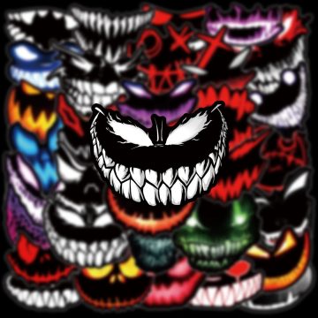 Funny Face Meme Graffiti Stickers - DIY Scrapbook Decals for Skateboard Laptop Bike