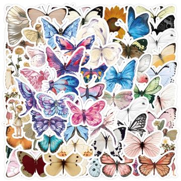 Butterfly Cartoon Stickers - DIY Waterproof Decals for Notebook Skateboard