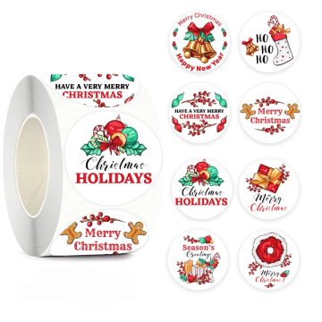 Christmas Theme Sealing Labels - DIY Gift Baking Stationery