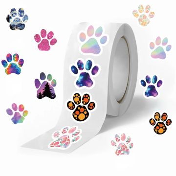 Creative Dog Paw Stickers Children Learning Reward Stationery Fashion Office School Decoration Seal