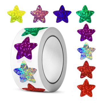 Holographic Star Reward Stickers - School Classroom DIY