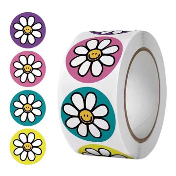 Flower Scrapbooking Stickers - Baking Birthday Party Decals