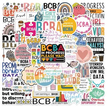 BCBA Cartoon Decal Stickers for Car, Guitar, Laptop, Scrapbook, Diary