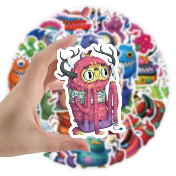 Little Monster Vintage Stickers for Notebook Craft Supplies