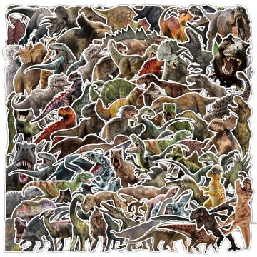 Jurassic Dinosaur Cool Stickers - Graffiti for Kids DIY Fridge, Skateboard, Phone, Car