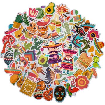 Mexican Sticker Pack - Mexico Decals for Notebook, Journal, Scrapbook, Phone, Laptop