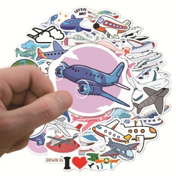 Aircraft Airplane Stickers for Luggage & Skateboard