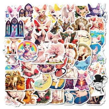 Cat Flower PVC Sticker - Aesthetic DIY Scrapbooking Supplies for Hand Accounting