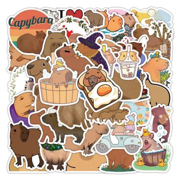 Capybara Animal Stickers - Cute Cartoon Decals