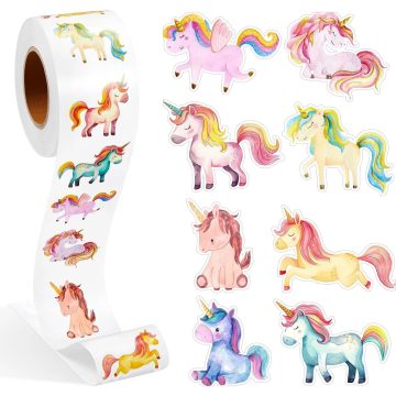 Unicorn Cartoon Animal Reward Stickers - Kids Gift Encouragement Stationery