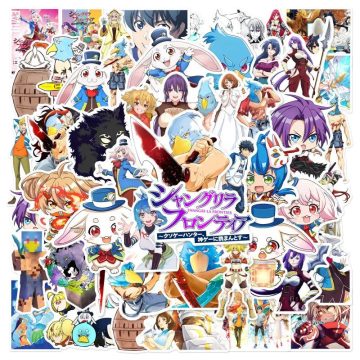 Shangri-La Anime Stickers Stylish Vinyl Decals for Phone, Laptop, Scooter
