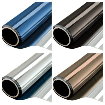 One Way Reflective Mirror Window Film Anti-UV Sun Blocker