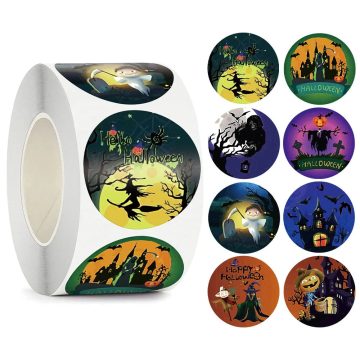 Halloween Pumpkin Bat Sealing Stickers for Kids Party Baking DIY