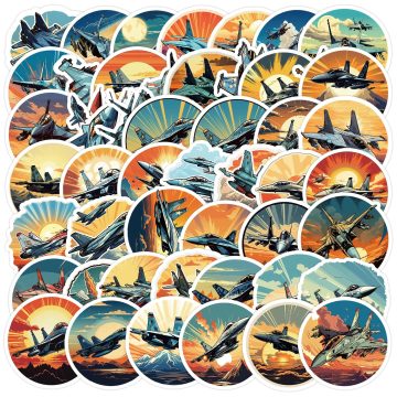 Cartoon Fighter Series Graffiti Stickers for Helmet, Wall, DIY Decor