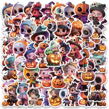 3D Halloween Anime Stickers Waterproof Car & Laptop Decals