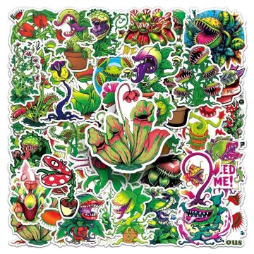 Cannibal Flower Graffiti Waterproof Stickers for Skateboard Luggage Electronics