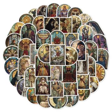 Tarot Card Gothic Divination Stickers for Skateboard Laptop