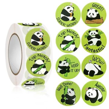 Panda "Thank You" Seal Labels for Business & Gifts