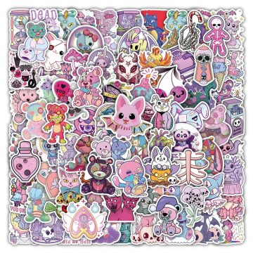Cute Horror Cartoon Stickers - Graffiti Halloween Decoration for Phone, Luggage, Suitcase, Motorcycle