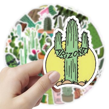 Cactus Plant Graffiti Decals for Kids Toys Skateboard