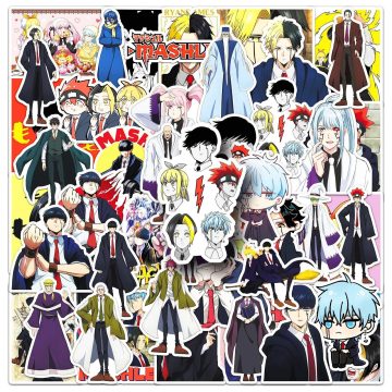 Mashle Magic and Muscles Cartoon Stickers - Anime Caricature Decals Multi-Surface