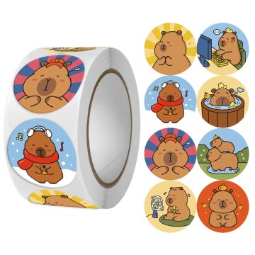 Capybara Thank You Stickers - Cartoon Sealing DIY Scrapbooking Supplies
