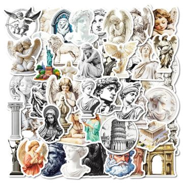Vintage Artistic Sculpture Stickers - DIY School Supplies