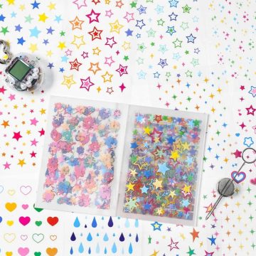 Korean Ins Starlight Dot Series Decorative Stickers Phone Case Laptop DIY Idol Photocard Kawaii Journal
