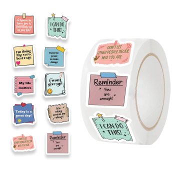 Inspirational Quote Reward Stickers for Kids