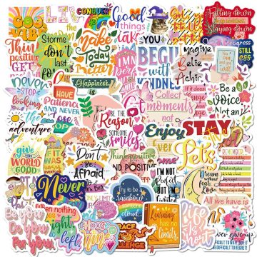 Cute INS Inspirational Quote Graffiti Stickers - Decals for Laptop, Notebook, Phone, Suitcase