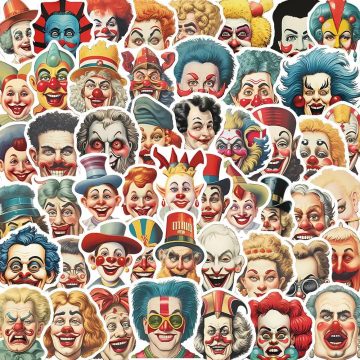 Joker Halloween Stickers - Waterproof Laptop Guitar Decals