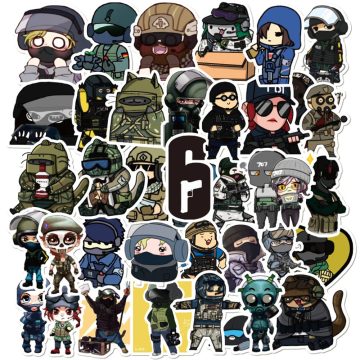 Rainbow Six Siege Waterproof Stickers Laptop, Bike, Car Decor