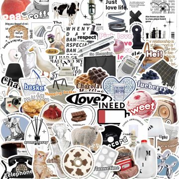 Cute Anime Graffiti Stickers - Cartoon Instagram Style Decals
