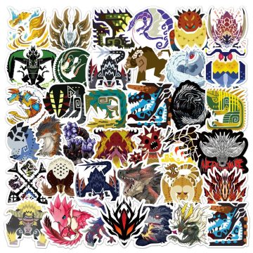 Blood Monster Hunter Stickers for Helmet, Wall, Desk Decoration