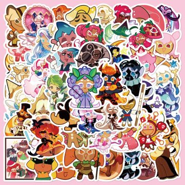 Cookie Run Kingdom Animation Stickers for Helmet, Desktop, and Wall Decoration