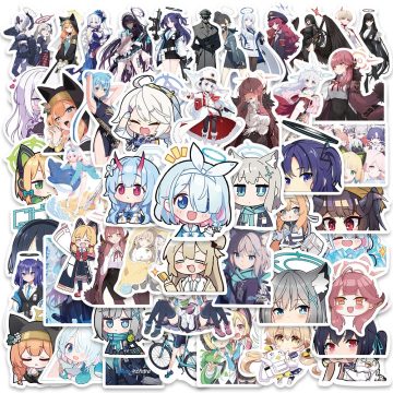 Blue Archive Anime Girl Stickers Cute Aesthetic for Laptop, Motorcycle, Scrapbook, Kids