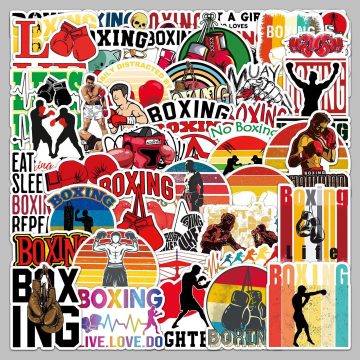 Boxing Sports Graffiti Stickers for Helmet, Wall, Desk Decoration