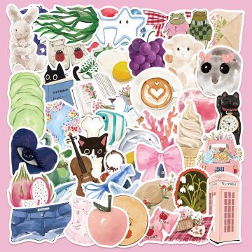 Watercolor Art and Oil Painting Stickers for Wall and DIY Decor