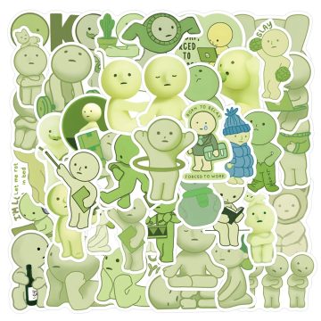 Smiski Cute Cartoon Stickers - Kawaii Graffiti Decals for Phone & Guitar