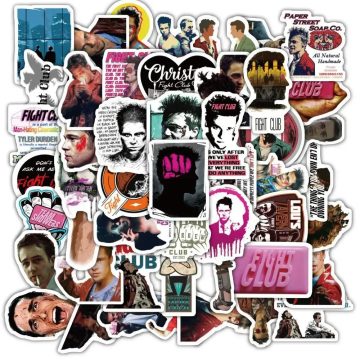 Fight Club Movie Poster Stickers for Luggage