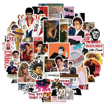 Scarface Tony Montana Movie Sticker - The World Is Yours Quote Decal