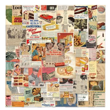 Classic Aesthetic Retro Newspaper Stickers for Luggage, Guitar, Phone, Fridge, and Laptop