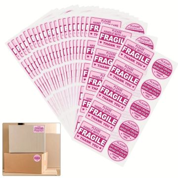Fragile Parcel Design Shipping Labels Durable Secure Non Folding