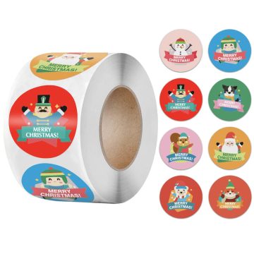 Santa Gift Stickers Handmade Christmas Labels for Wedding and Party Packages