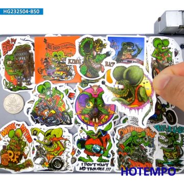 Cool Monster Mouse Stickers for Skateboards and Devices