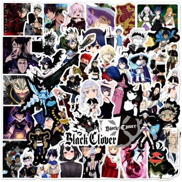Black Clover Anime Stickers for Helmet, Wall, DIY Decor