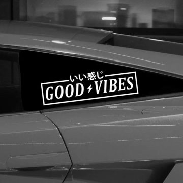 Good Vibes Car Sticker - Door Window Motorcycle Decoration Decal