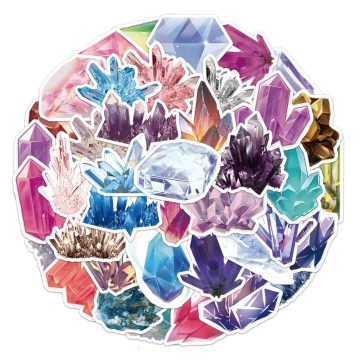 Dream Crystal Aesthetic Stickers - Art Waterproof Decals for Phone & Notebook