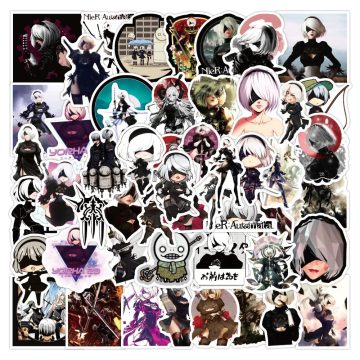 NieR Automata Game Graffiti Stickers - Waterproof Bumper Decals for Motorcycle Bike